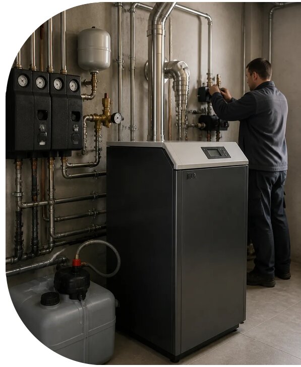 Монтаж дизельного котла в Донецке от 27370 р. | АПаруса-Днк