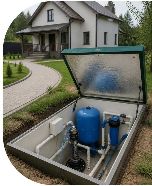 Автономное водоснабжение дома в Донецке от 164220 р. | АПаруса-Днк